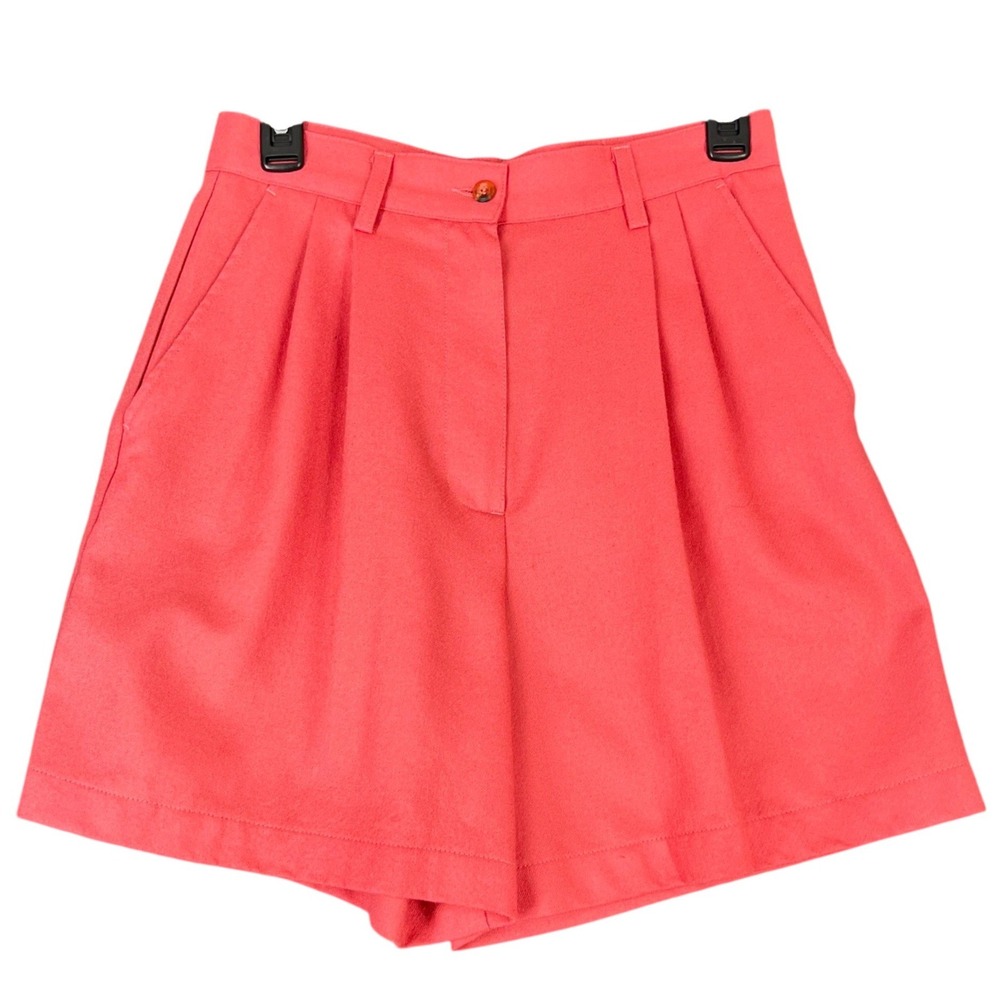 Vintage 80s United Colors‎ of Benetton Wool Pleated High Waisted Shorts 8 Italy